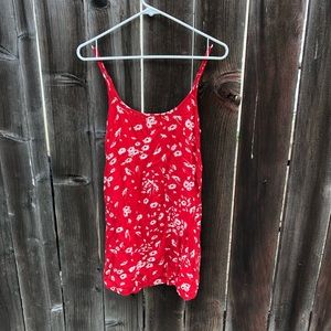 Kimchi Blue Red Floral Mini Dress